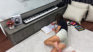 Art of Seduction: Coloring Tease & Messy Sock Solo