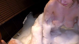 Close up of Asian masturbation