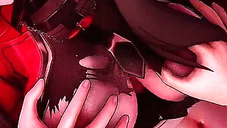 Fate Grand Order - Rin Tohsaka Public Toilet Gangbang - 3D Hentai Animations