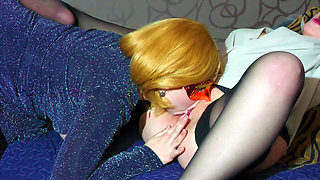 Hot Lesbians and Golden Shower in a Guy's Mouth.