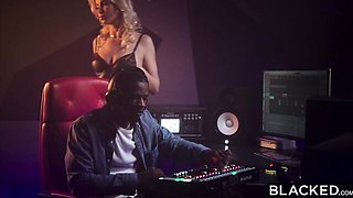 Blacked.Com featuring Cherry Kiss and Damion Dayski's pussy fingering sex