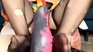 Soapyfate Footjob With Monster Dildo