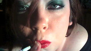 Naughty Nanny Will Fill Your Lungs with Smoke - Smoking BBW
