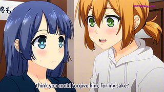 Anime MILF gets on all fours and begs for deep pounding