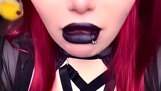 Redhead Whore Sucks Massive Cock