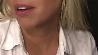 Britney Amber gets surprised for a huge cock to suck deep