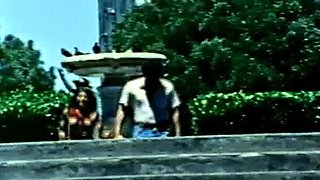 Brunette from village blowjob outdoors