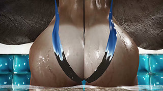 Lara Croft gets fucked by massive cock