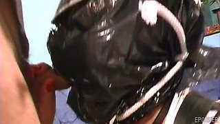 Extreme Action With Blond Slave - Toys