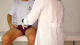 University Student 18+ Goes For A Consultation With The University Nurse