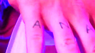 Nylon Orgasm - crossdresser, Tights Fetish, Kinky Amateur European Couple