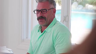 Daughter assfuck pummeled by her step-dad