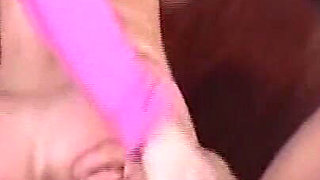 Blonde Slut's Pussy Stretched Wide by Throbbing Cock Dripping Juices