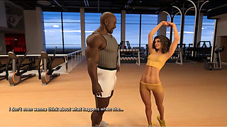 My Hotwife - Gameplay - Roleplay - Nudist Beach,gym Visit