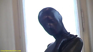 Extreme sexy skintight spandex babe