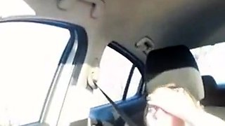 Car Sex With a Busty MILF Caught on Webcam