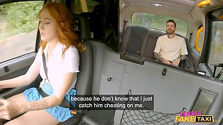 Lady faux taxi - polish redhead cherry candle caught cheating blow-job Pussy Licking hot public porn