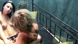 Strapon Granny Dominates Sexy Babe