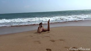 Topless On The Beach, Pussy Fingering, Outdoor Nudity