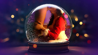 What happens in the snow globe?