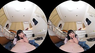 Japanese Beauty Explores Sensual Point Of View Bathroom Desire