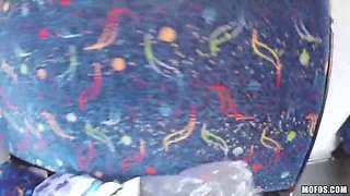 Mofos - Smallish Lola Gatsby Meets Ryan & Gets Plowed Firm by the Bus Inspector on the End of His Shift