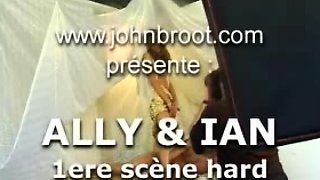 Small tit brunette gives blowjob to a big cock