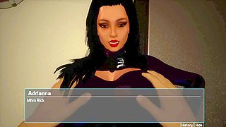Interactive 3D cartoon porn game featuring a busty mom