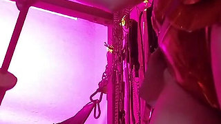 Mistress Eva Latex Fetish Domina Femdom Goddess Gold Boots Big Ass BDSM Solo