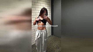 Brunette Virgin's OnlyFans Oops: Accidental Squirt Explosion Alone!