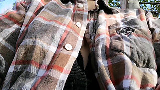 Flashing tits on a field