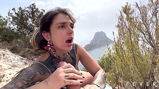 Squirt and Cumshot in Mouth in Ibiza