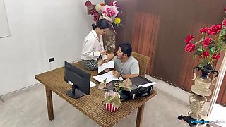 Hot Latina Wife Watches Me Fuck My Secretary In The Office