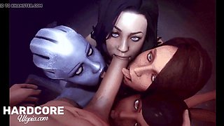 Mass effect, efecto 3d, 3d moms son animation