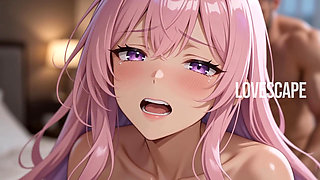 Pink Hair Anime Cutie Takes It From Behind (AI)