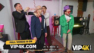 Luna Lynx and Alice De Liora Taunt Groom with Hidden Bride Boobs
