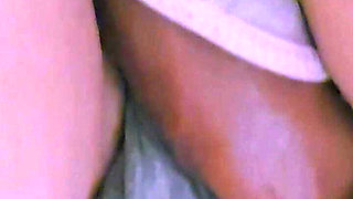 Stranger with Huge Dick Ejaculate Inside Her Panties on Subway Train