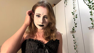 Goth Shadow Pixie Dark Allure - Black Stockings Bedroom Spell