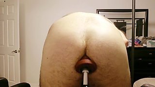 Grunting Orgasms on Fucking Machine