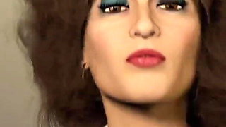 Marilyn gets sprayed on her face