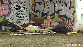Czech Snooper 10 Outdoor Couple Sex on Camera - Zero Shame!