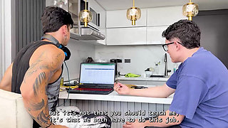 I Fuck My Best Friend's Big Ass Stepmom While He Plays Video Games - Naty Slim