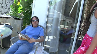 Sloppy Deepthroat Dripping with Spit Before Pounding Wet Pussy