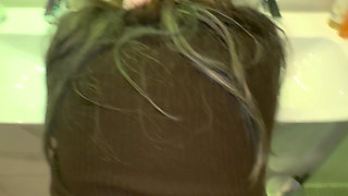 Stepbrother fucks me in the shower in a 5 star hotel