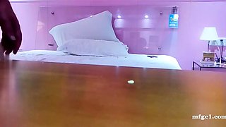 Cute amateur masked asian teen girl toying pussy on cam
