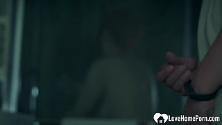 Spying on my stepmom before pounding her