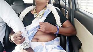Indian Bhabhi Car Sex. Telugu Bhabi Car Long Drive for Fucking with Stepson