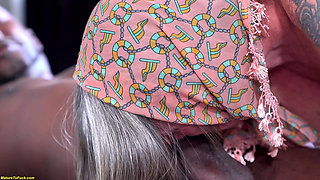 Ugly Headscarf Granny Rough BBC Ass Stretched