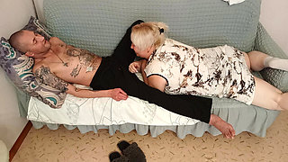 Stepmom Sucks My Dick and Swallows Cum