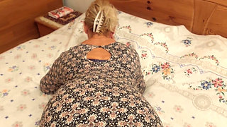 Amateur Blonde Mature Wife Enjoys Half Clothed Sex